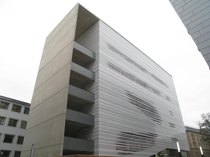 Heizkraftwerk Aachen facade, construction university of aachen project architecture photography of metal strip facade Imagine envelope facade consultants design coal plant station 